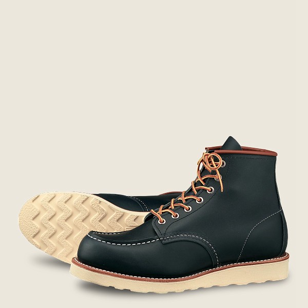 Heritage Støvler Herre - Red Wing Classic Moc - 6-Inch Portage Læder - Mørkeblå - NRCLWF-906